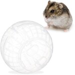 Boule hamster, jouet pour rongeurs, accessoire, souris, apport en air optimal, plastique, 14 cm, transparent ...