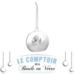 Boule int�rieur ange et plume 8cm verre - feeric lights & christmas