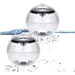 Boule lumineuse flottante led piscine - �clairage solaire automatique �tanche rvb - lampe submersible ...