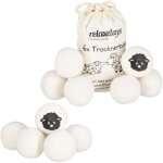 Boules de schage xxl, lot de 12, balles sche - linge, en laine de mouton, cologique, set pratique, ...