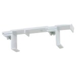 Supports de plafond duralac - double - en aluminium - finition blanc boulet