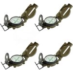 Boussole multifonction �tanche � la main pour l'alpinisme, le camping - vert