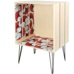 The home deco factory - bout de canapé ethnique wax - l. 40 x h. 60 cm The home deco factory - bout de canapé ethnique wax - l. 40 x h. 60 cm