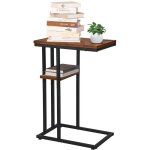 Bout de canap� table d'appoint en forme de c, table d'appoint pour canap� et lit, petite table d'appoint ...