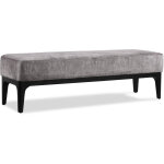 Parumm - bout de lit banquette tromso prumm banc rembourr en tissu marron 153x46x46 cm