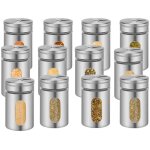 Bouteille d'épices 12 pièces bouteille d'assaisonnement en acier inoxydable shaker à épices avec couvercle ... Bouteille d'épices 12 pièces bouteille d'assaisonnement en acier inoxydable shaker à épices avec couvercle ...