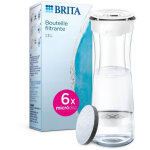 Bouteille filtrante - brita - blanc graphite - 6 filtres microdisc inclus