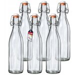 Bouteille en verre de 1l avec bouchon hermtique pour la conservation des boissons, parfaite pour le ...