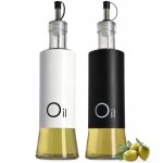 Bouteille de vinaigre pour huile d'olive 2x 320 ml avec distributeur de bouteilles en verre - kadax