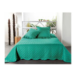 Linder - boutis contemporain bleu canard - 230x250cm - bleu canard