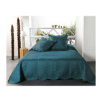 Linder - boutis contemporain bleu marine - 250x260cm - bleu marine