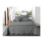 Linder - boutis contemporain gris anthracite - 250x260cm - gris anthracite Linder - boutis contemporain gris anthracite - 250x260cm - gris anthracite