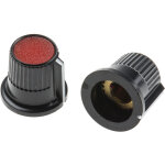 Bouton de potentiom�tre rs pro axe de 4mm, diam�tre de 12mm, vis sans t�te