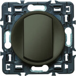 Bouton poussoir 6a avec voyant ? poussoir composable ? graphite pour installation �lectrique ? c�liane ...