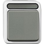 Bouton - poussoir merten 4074993 aquastar gris clair x507591