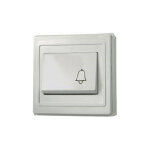 Bouton poussoir plat avec