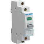 Bouton poussoir avec voyant vert 1na 16a 250 v maximum 1, 2 w. svn411 - hager