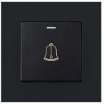 Bouton sonnette exterieur, 220, 250v interrupteur de sonnette � panneau en verre tremp� bouton poussoir ...