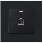 Bouton sonnette exterieur, 220250v interrupteur de sonnette � panneau en verre tremp� bouton poussoir ...