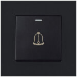 Bouton de sonnette ext�rieur, interrupteur de sonnette 220 - 250v avec panneau en verre tremp�. ce bouton ...