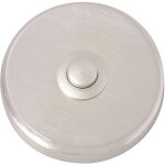 Bouton de sonnette simple heidemann 70083 nickelé 24 v / 1 a Bouton de sonnette simple heidemann 70083 nickelé 24 v / 1 a
