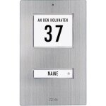 Bouton de sonnette simple m - e modern - electronics kt 1 - eg acier inoxydable 12 v / 1 a x99564