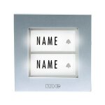 Bouton de sonnette x2 m - e modern - electronics ktb - 2 s argent 12 v / 1 a x95029