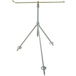 Boutté arroseur rotatif sur trépied mâle 15x21, hauteur réglable 70 à 110 cm, jet réglable Boutté arroseur rotatif sur trépied mâle 15x21, hauteur réglable 70 à 110 cm, jet réglable