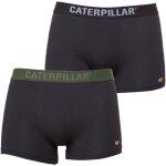 Boxer shorts coton caterpillar lot de 2) noir / noir l Boxer shorts coton caterpillar lot de 2) noir / noir l