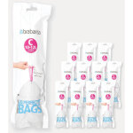 Brabantia - lot de 12 rouleaux de 20 sacs poubelle 10 / 12 l blanc code c (dont 1 offert) Brabantia - lot de 12 rouleaux de 20 sacs poubelle 10 / 12 l blanc code c (dont 1 offert)