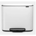 Brabantia - bo pedal - poubelle, acier inoxydable, blanc, 36 litres