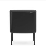 Brabantia bo touch bin poubelle noir mat 36 litres