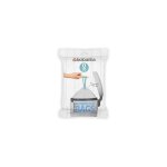 Brabantia code o distributeur de sacs poubelle 30 litres, blanc, 40 sacs.