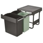Brabantia poubelle encastrable 10 + 10 + 20 l - sort & go built - in