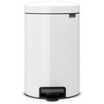 Brabantia - poubelle � p�dale, acier inoxydable, blanc, 12 l