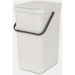 Brabantia poubelle sort & go 16l light grey 213465