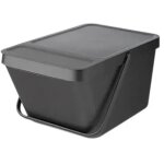 Brabantia poubelle tri sort & go grey 22x28x45 em 277726