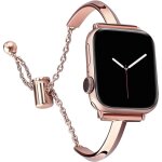 Bracelets en acier inoxydable compatibles avec les bracelets apple watch 38 mm 40 mm 41 mm iwatch se ...