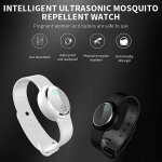 Bracelet anti - moustiques, montre anti - moustiques tanche  ultrasons par usb pour intrieur et extrieur, ...