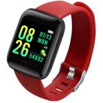Bracelet sport bluetooth fr�quence cardiaque et tension art�rielle (rouge)