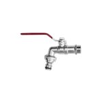 Bradas - tuyau d'arrosage robinet vanne 3 / 4 de balle avec des raccords hozelock