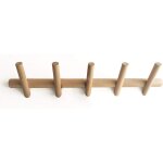 Branch patre murale bois 5 crochets porte manteau design portemanteau mural portant  vtement pour ...