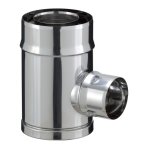 Te de branchement poele granules piquage simple paroi