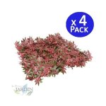 Lot de 4 mur v�g�tal artificiel brise - vue verdissement balcon cl�ture de jardin, avec treillis, feuilles ...