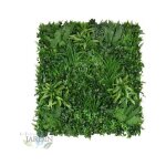 Mur végétal artificiel brise - vue verdissement balcon clôture de jardin, avec treillis, feuilles de ... Mur végétal artificiel brise - vue verdissement balcon clôture de jardin, avec treillis, feuilles de ...