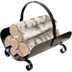 Range - bûches kekai basket 40x32x45 cm en fer forgé Range - bûches kekai basket 40x32x45 cm en fer forgé