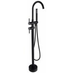 No brand - robinet mitigeur baindouche sur pied calgary noir mat