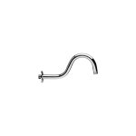 Bras de douche incurv� en laiton chrom� �pais