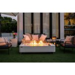 Brasero athens - set feu de table à gaz pour extérieur, mobilier de jardin en béton gfrc, plateau de ... Brasero athens - set feu de table à gaz pour extérieur, mobilier de jardin en béton gfrc, plateau de ...