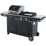 Brasero - barbecue bi - energy l brasero - barbecue charbon 49 x 42 cm et plancha � gaz 48 x 42 cm - ...